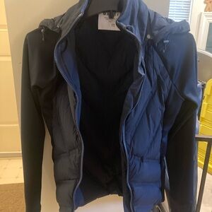 Athleta Blue Puffer Jacket
